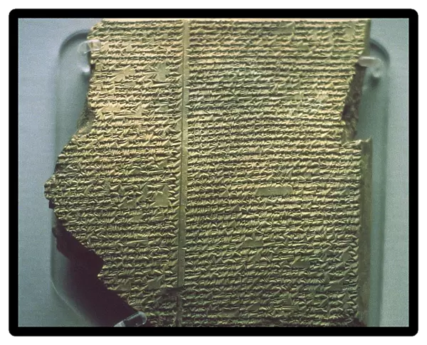 Cuneiform tablet with Gilgamesh Flood Epic. Babylonian, c17th century BC. Southern Iraq