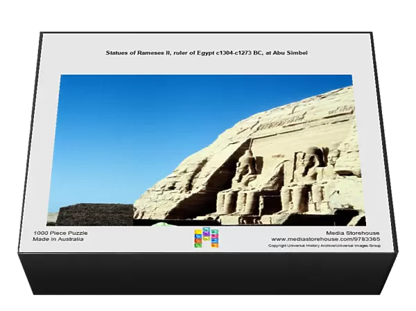 Statues of Rameses II, ruler of Egypt c1304-c1273 BC, at Abu Simbel