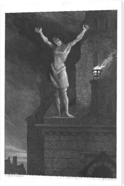 Solomon Eagle denouncing the City of London from the parapet of St. Paul s. Plague of London