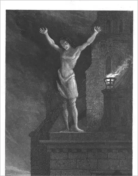 Solomon Eagle denouncing the City of London from the parapet of St. Paul s. Plague of London