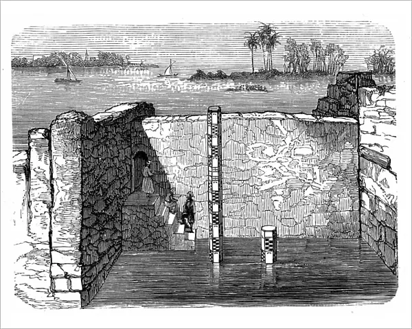 Nilometer, remains of ancient device for measuring annual inundation of the Nile