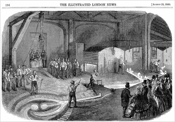 Tapping furnaces and casting the bell for the Westminster Clock Tower, Warner & Sons