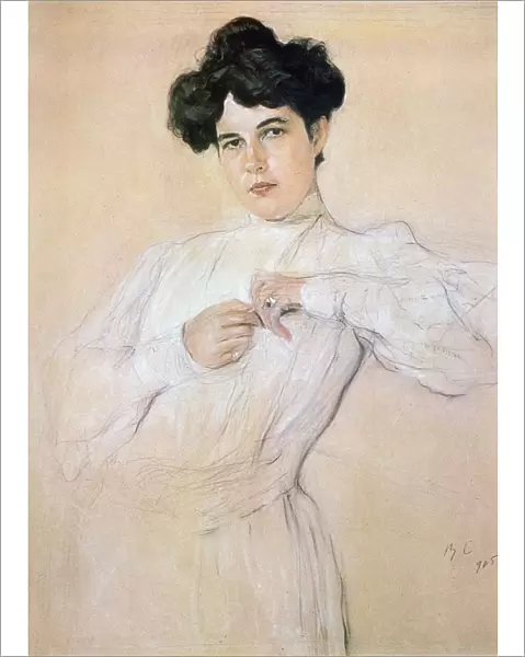Maria Pavlovna Botkina (born Tretyakov 1875-1952), 1905. Pencil, chalk, sanguine on paper
