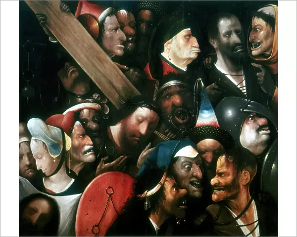 Christ Carrying the Cross. Artist, Hieronymous Bosch (Jerome van Aken - c1460-1516)