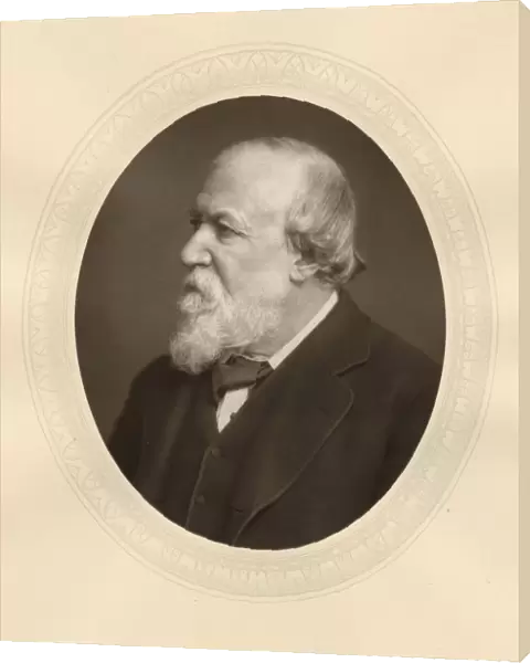 Robert Browning (1812-1889) English poet and dramatist. Photograph from Men of Mark, London c