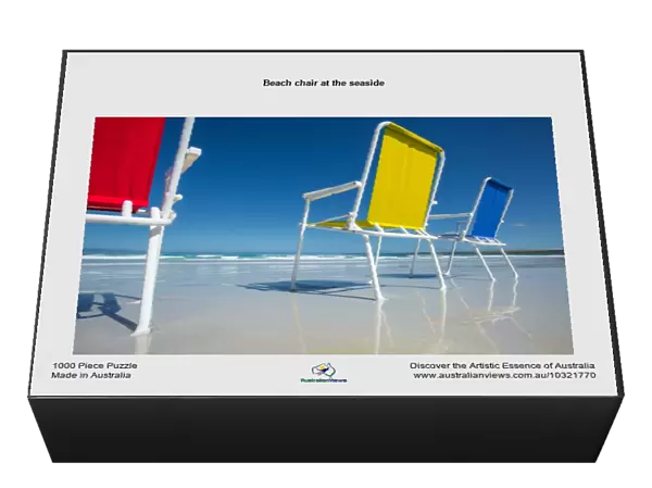 Beach chair at the seaside