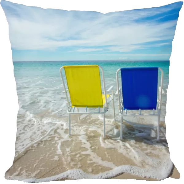 Three chairs at the beach. Australia