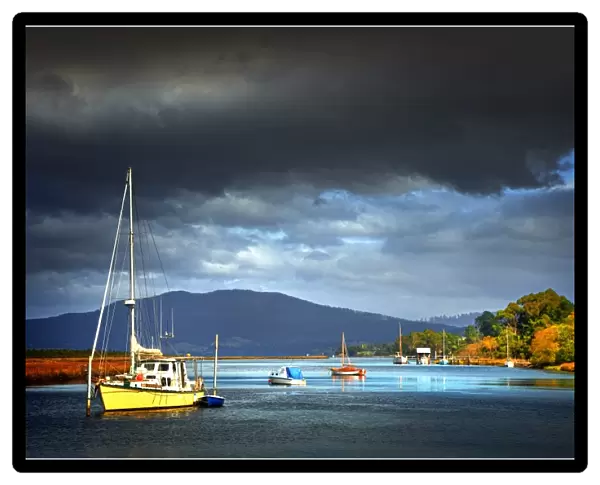 Light on the Huon river, southern Tasmania
