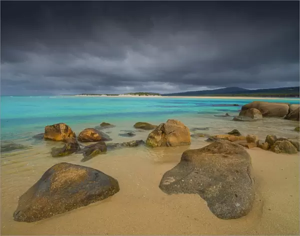 The coastline at North East river, Flinders Island, Bass Strait, Tasmania