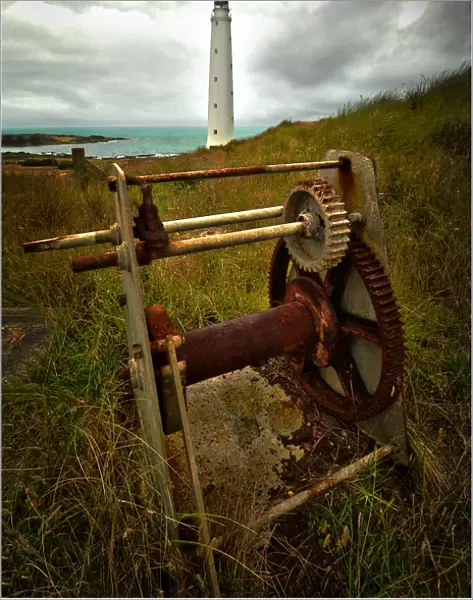 View to Cape Wickham lighthouse on King Island, Bass Strait, Tasmania