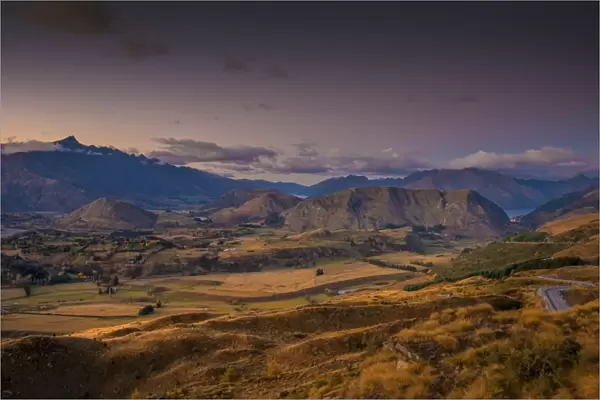 Coronet Peak at Dawn, just west of Queenstown, South Island of New Zealand