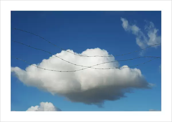 cloud with barbed wire