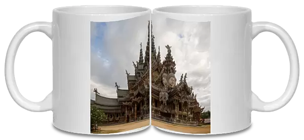 View of Sanctuary of Truth, Pattaya, Thailand