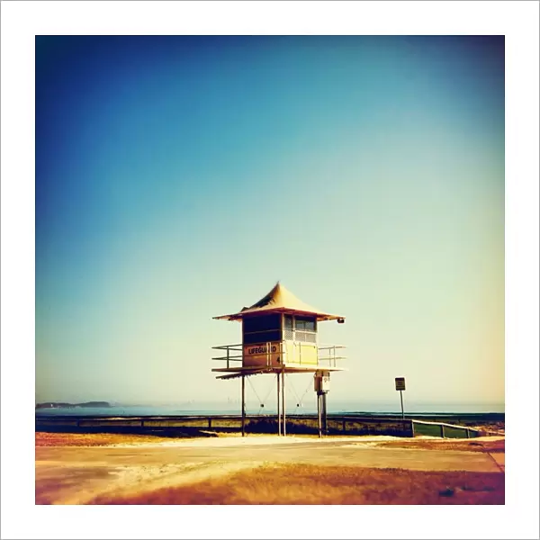 Lifeguard tower at the beach