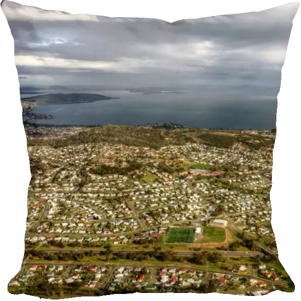 Aerial view of City of Clarence and Bellerive Oval