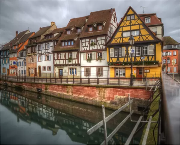 Colmar picturesque cottages and river Lauch