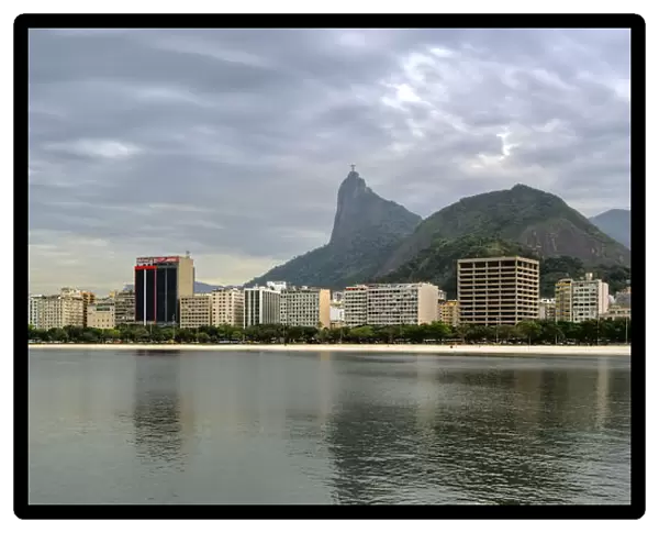 Rio de Janeiro Flamengo beach and Corcovado view