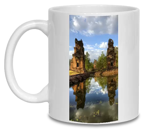 Angkor Wat complex temple ruins reflections