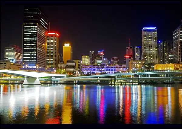 City skyline and Brisbane River