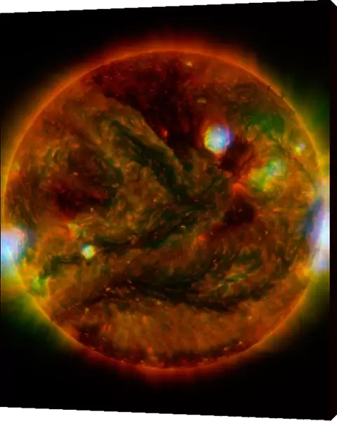 Flaring, active regions of our sun