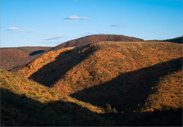 Light and shadows on the Gammon ranges Australia