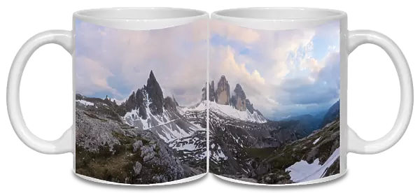 Panorama view of Tre Cime, Dolomite - Italy