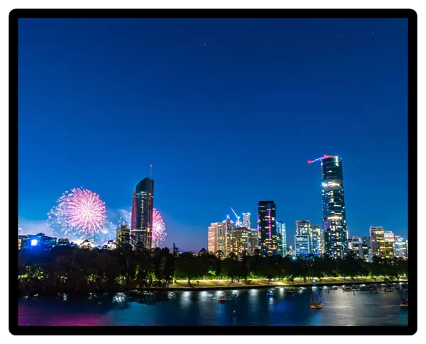 Australia Day Fireworks, Brisbane