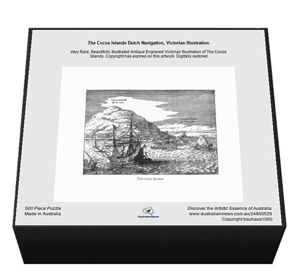 The Cocos Islands Dutch Navigation, Victorian Illustration