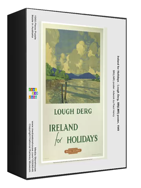 Ireland for Holidays - Lough Derg, BR(LMR) poster, 1949