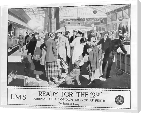 Ready for the 12th, railway poster, about 1925