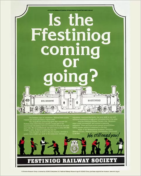 Festiniog Railway Society poster. Is the