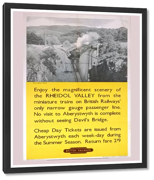 Rheidol Valley - Devils Bridge, BR (WR) poster, 1960