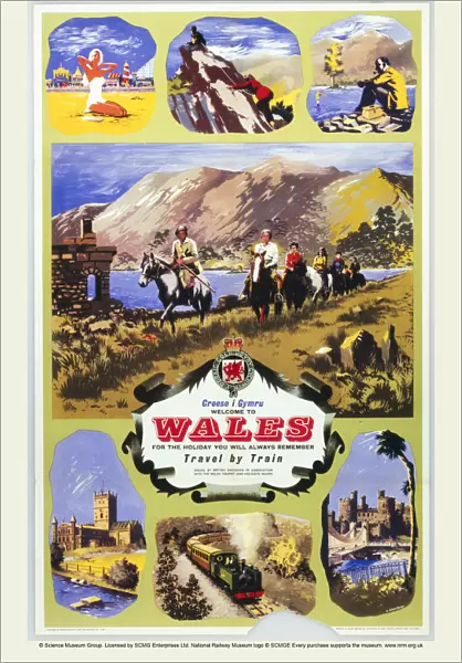 Welcome to Wales - Croeso i Gymru, BR (WR) poster, 1960