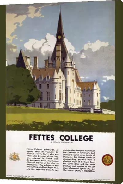 Fettes College, LMS poster, 1923-1947