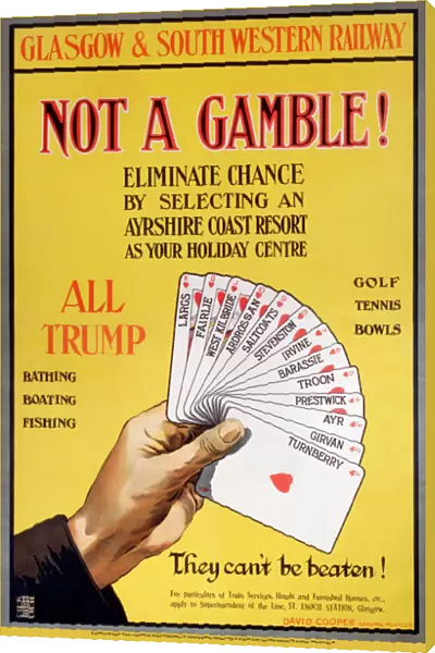Not a Gamble!, GSWR poster, 1910