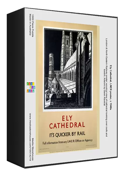 Ely Cathedral, LNER poster, c 1940s