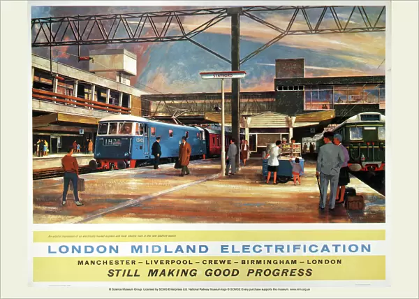 London Midland Electrification, BR poster, 1963