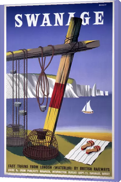 Swanage, BR poster, c 1960