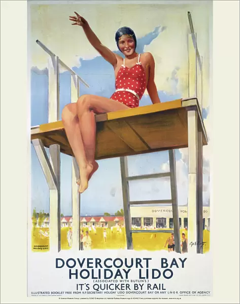 Dovercourt Bay, Holiday Lido, LNER poster, 1941