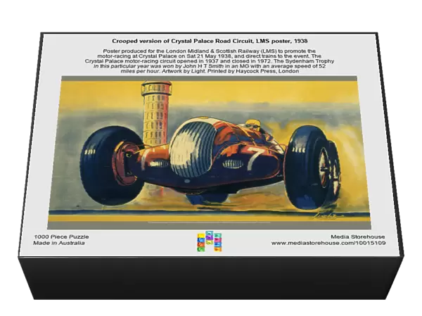 Crooped version of Crystal Palace Road Circuit, LMS poster, 1938