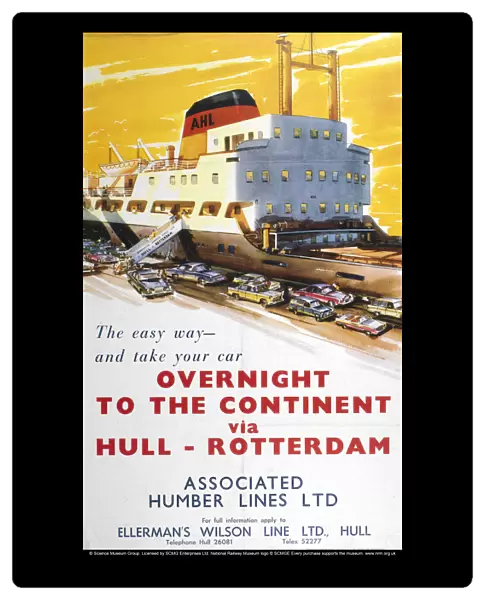Overnight to the Continent, BR poster, 1961