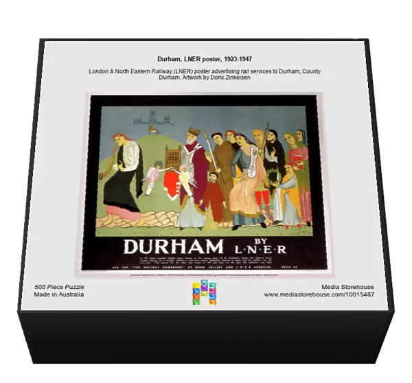 Durham, LNER poster, 1923-1947