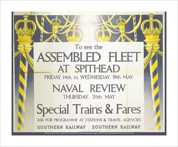 To See the Assembled Fleet, SR poster, 1937