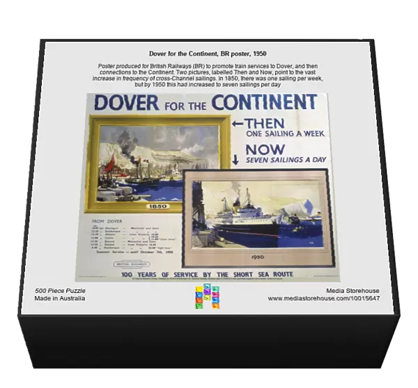 Dover for the Continent, BR poster, 1950