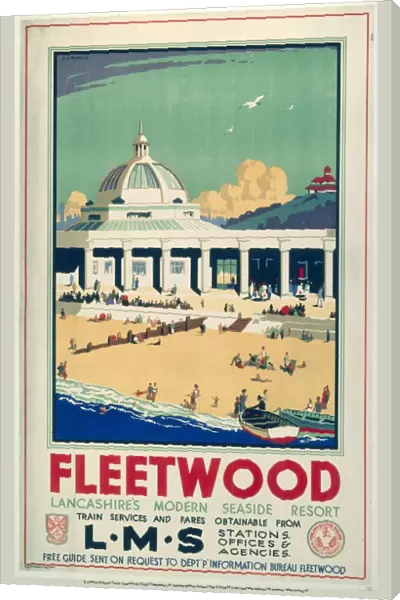 Fleetwood - Lancashires Modern Seaside Resort, LMS poster, 1923-1947