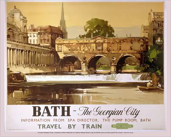 Bath - The Georgian City, BR poster, 1950