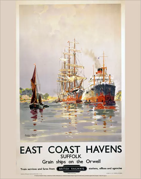 East Coast Havens, BR (ER) poster, c 1950s