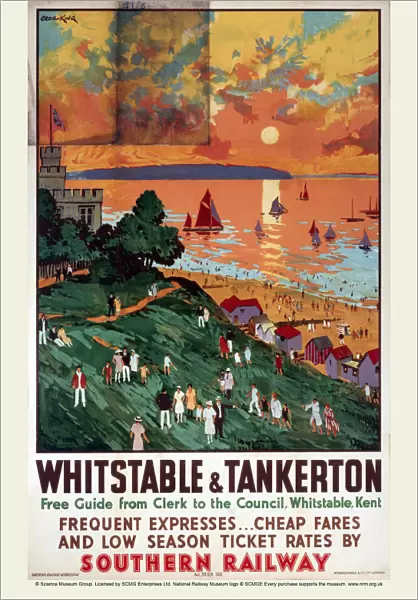 Whitstable and Tankerton, SR poster, 1936