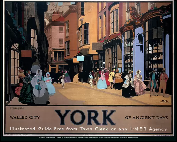 York - Walled City of Ancient Days, LNER poster, 1930