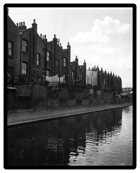 Houses backing onto a London Canal